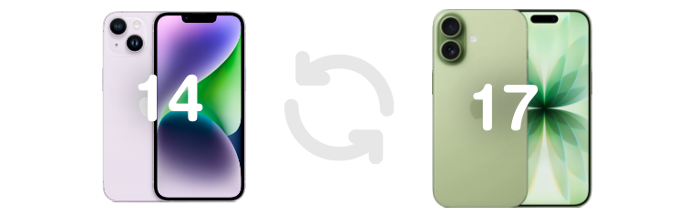 iPhone14からiPhone17へ買い替え